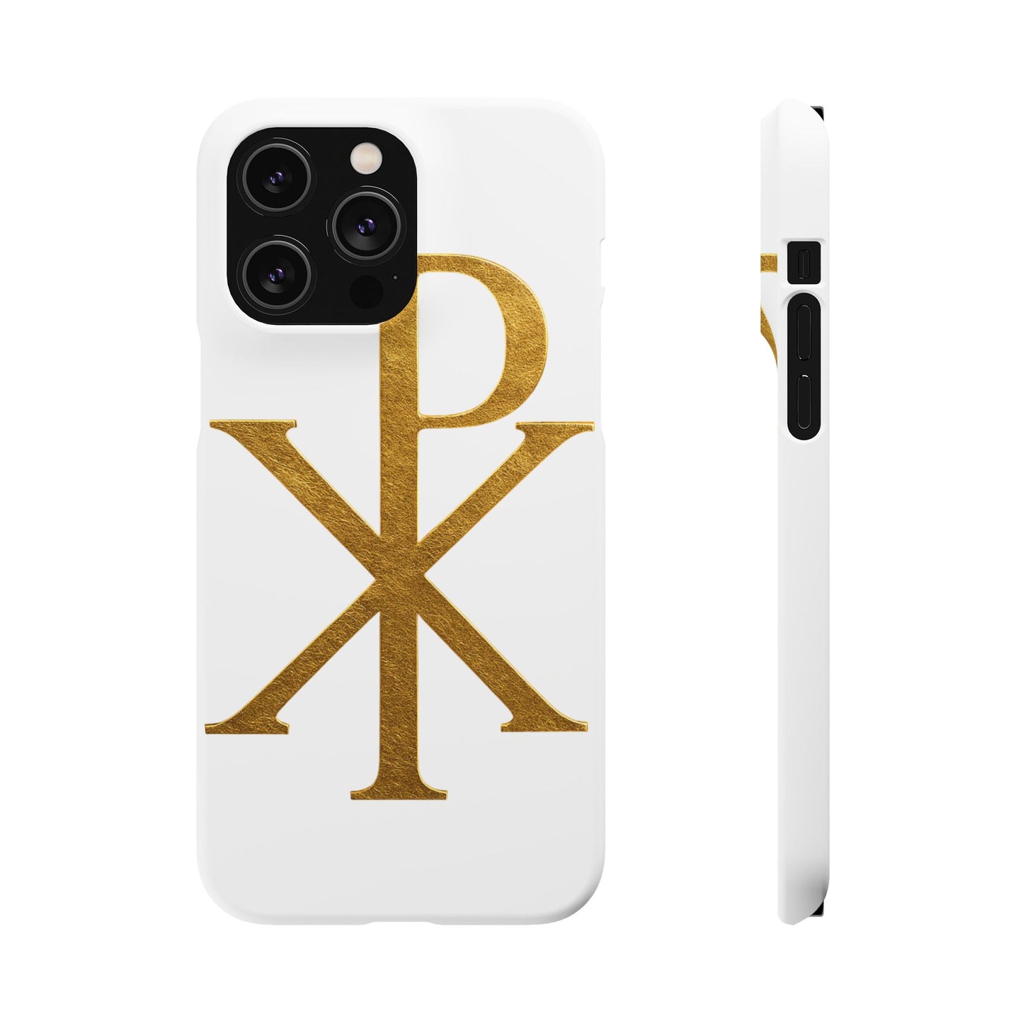 White Chi Rho Snap Case for iPhone – The Way, Truth & Life