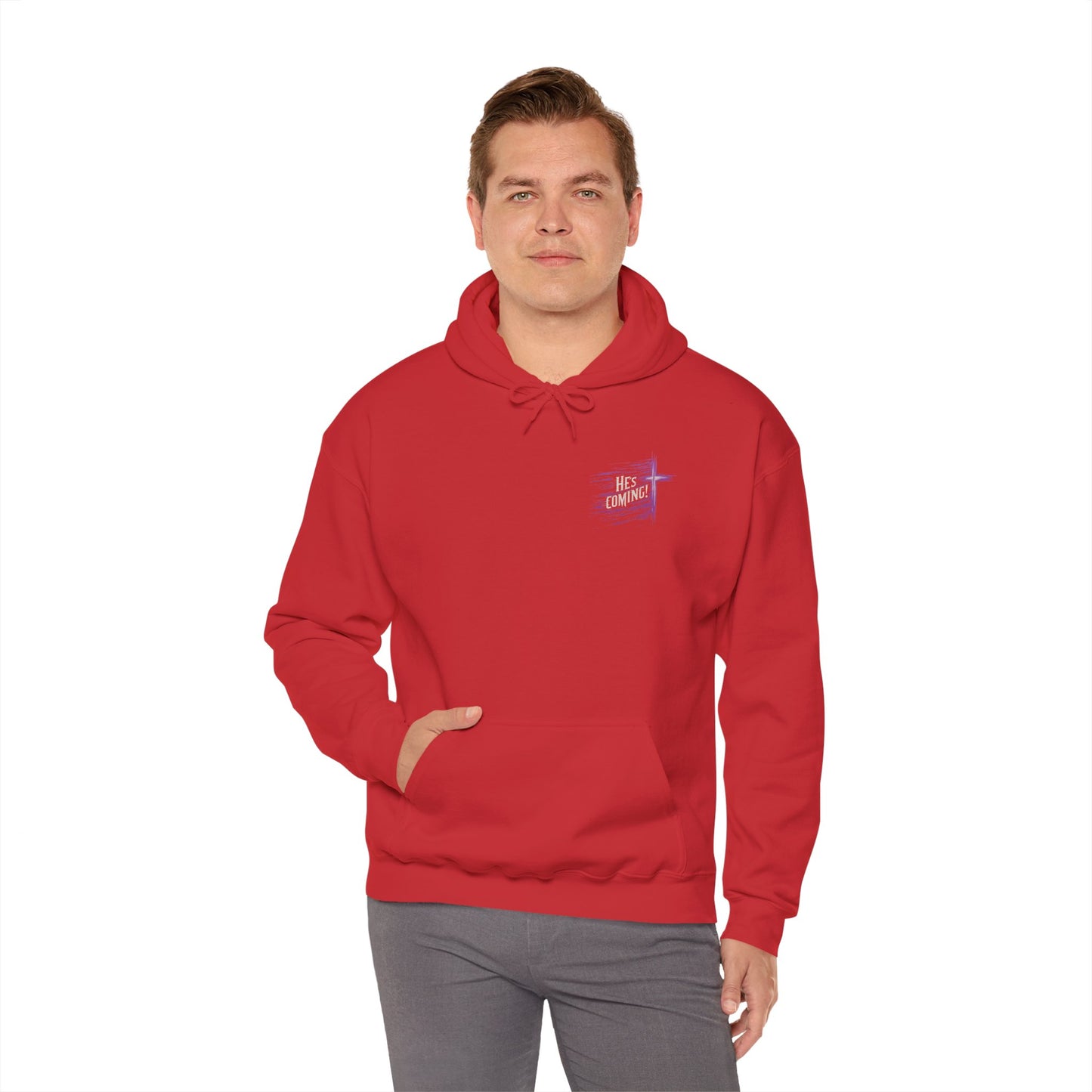 He’s Coming – Men’s Christian Hoodie