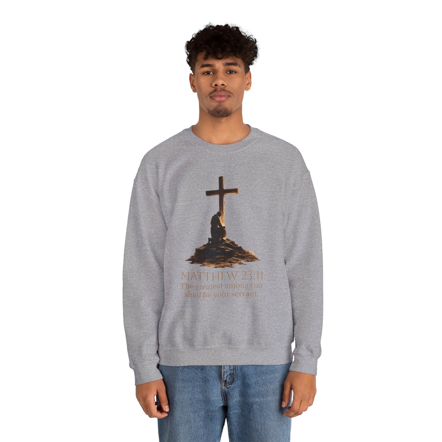 Humble Servant - Men's Christian Sweatshirt (Front Design)