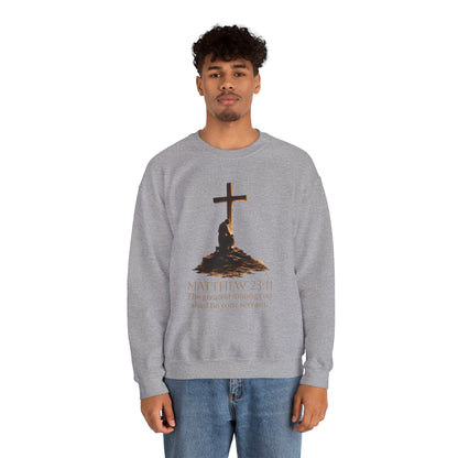 Humble Servant - Men's Christian Sweatshirt (Front Design)