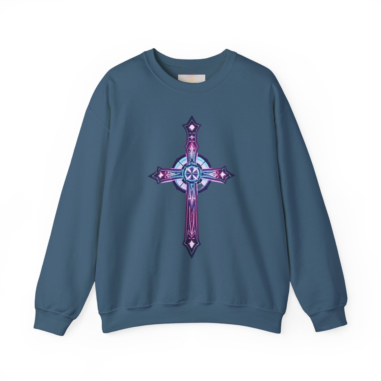 Women’s Modern Cross Sweatshirt – Elegant & Faithful Christian Apparel