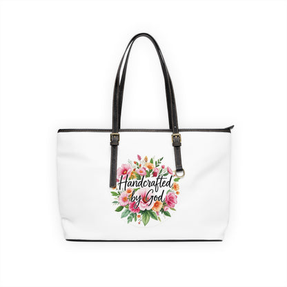 “Handcrafted by God” Floral Faith Shoulder Bag – Uniquely Made with Purpose