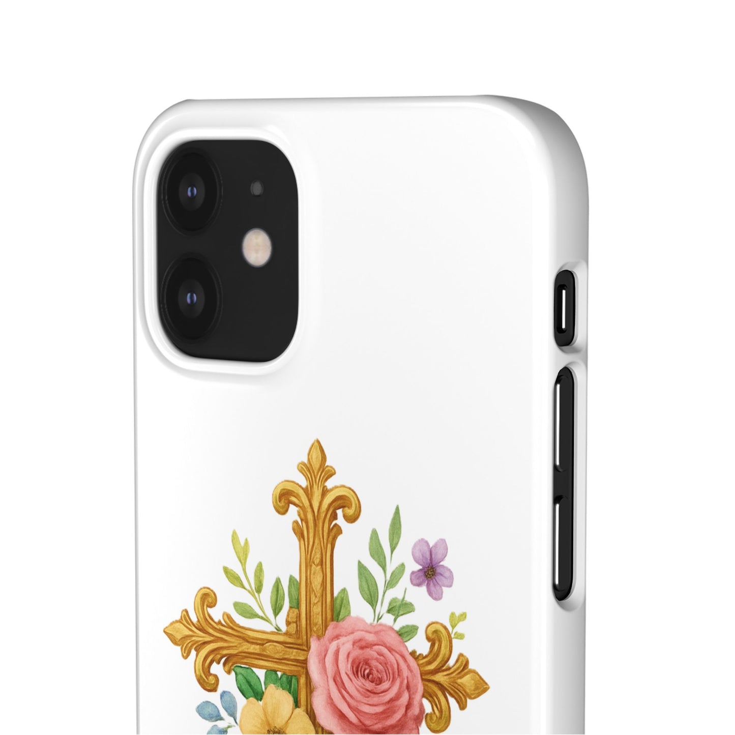 Floral Cross Snap Case for iPhone – Faith in Bloom