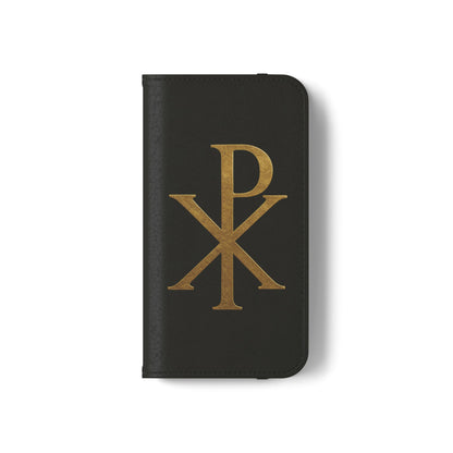 Black Chi Rho Folding Case for iPhone – Faith in Every Step