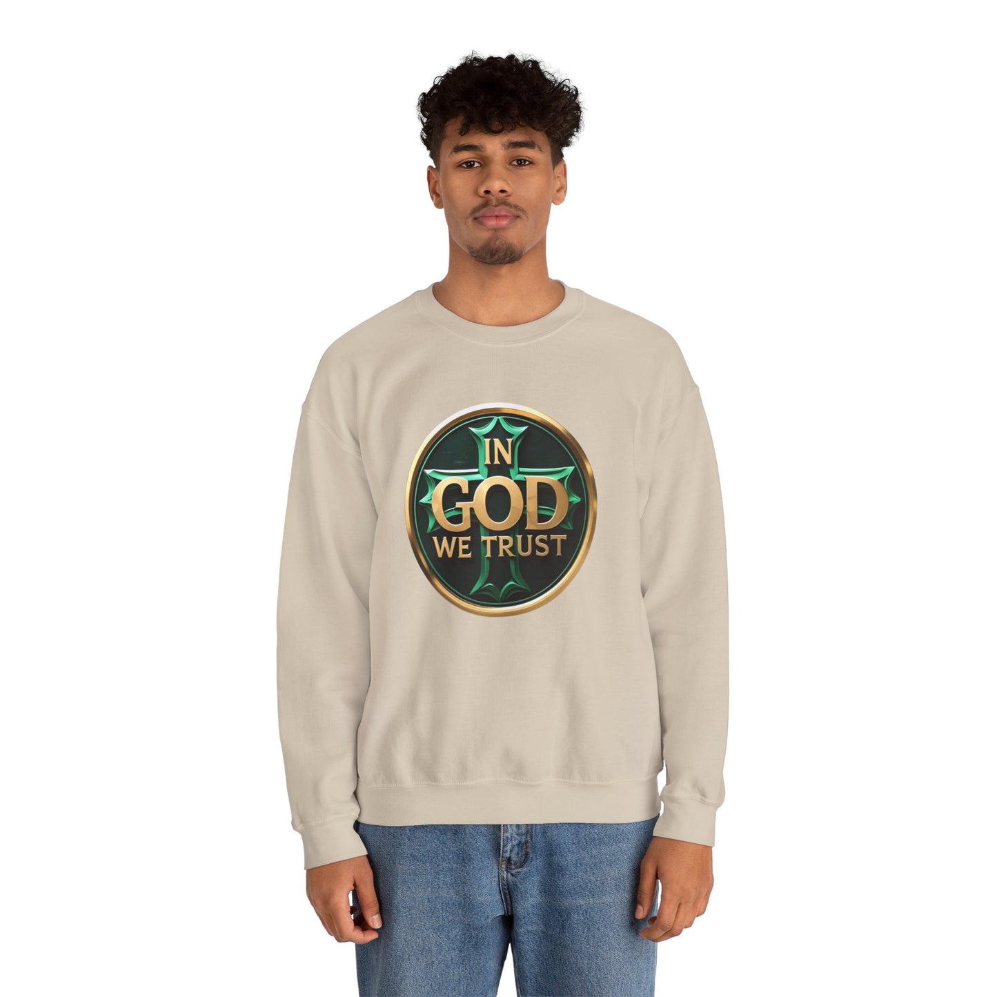 Men’s In God We Trust Sweatshirt – Bold Faith Statement