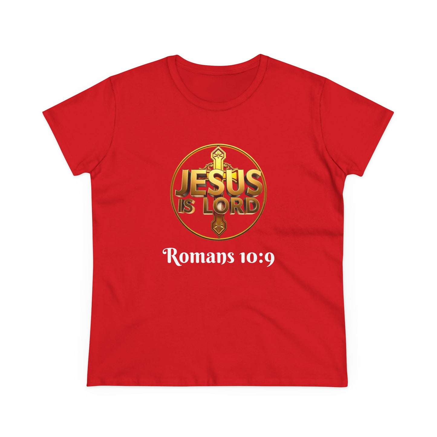 Jesus Is Lord / He Is Risen Christian Tee – Women’s Bold Faith Statement (White Lettering)