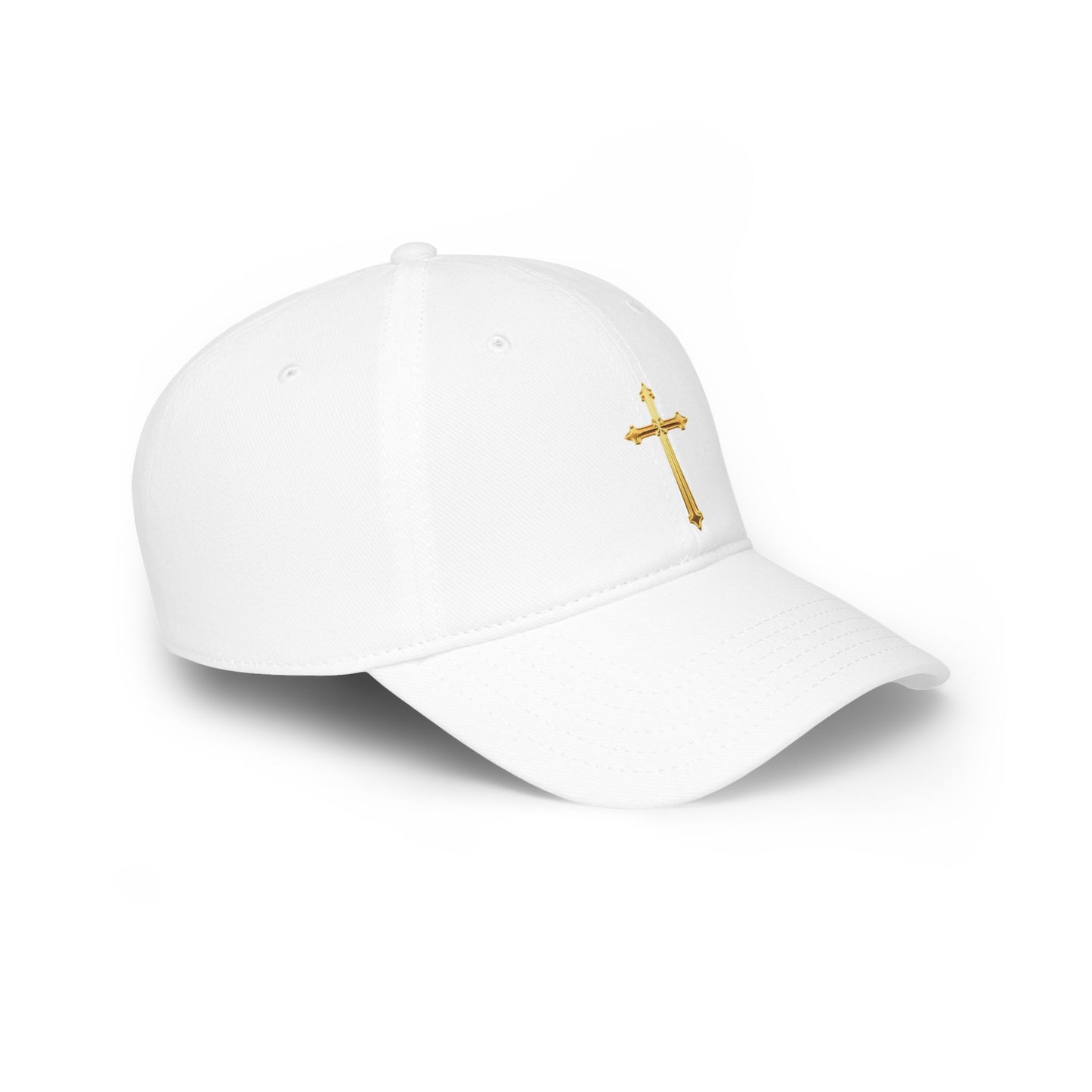 Gold Cross Baseball Cap – Faith-Inspired Adjustable Hat