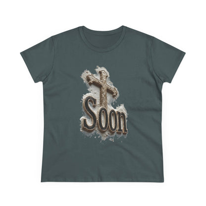 Christian Women’s T-Shirt – Soon Cross Tee