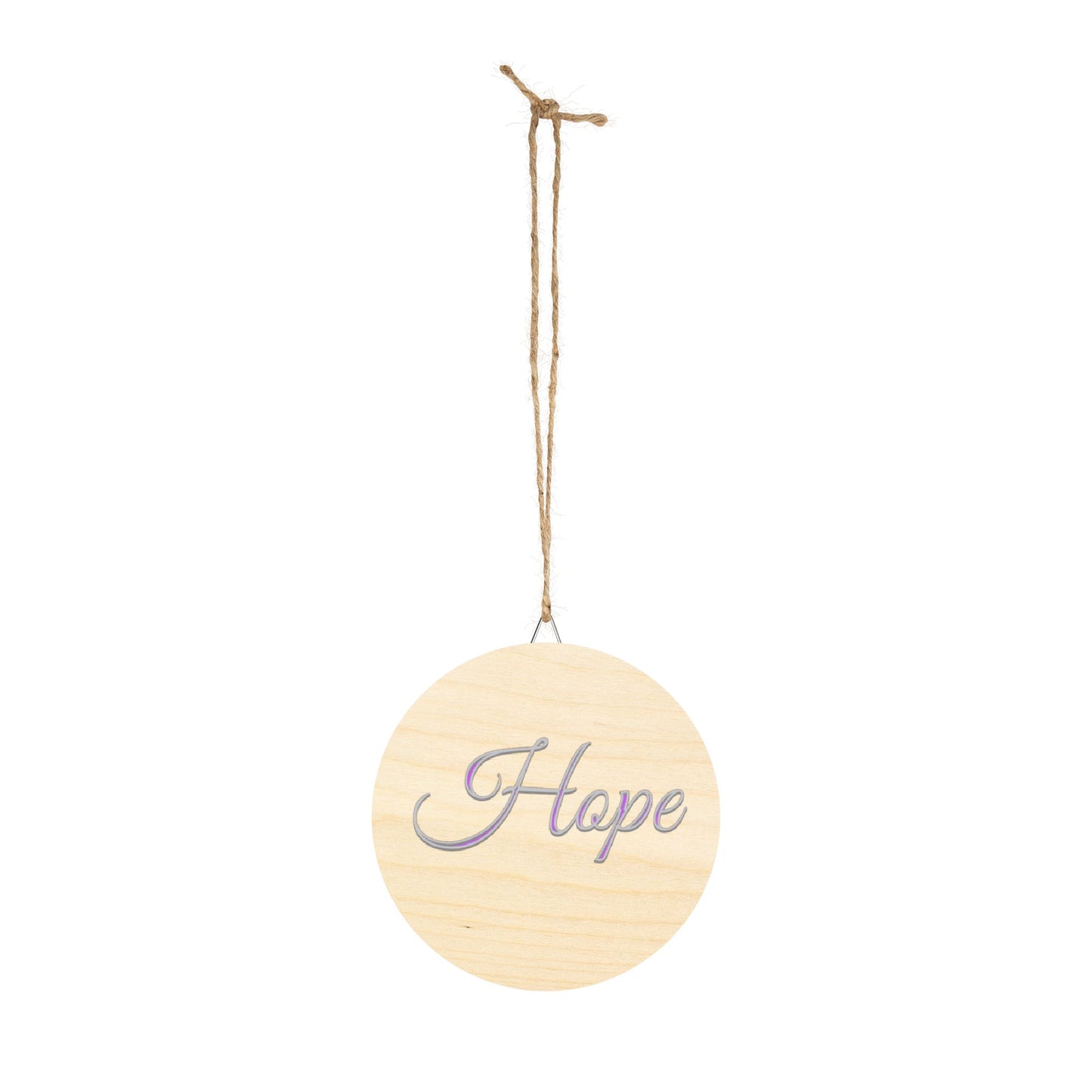 Faith, Hope and Love 'Hope' Wall Hanging — Inspirational Christian Wooden Décor