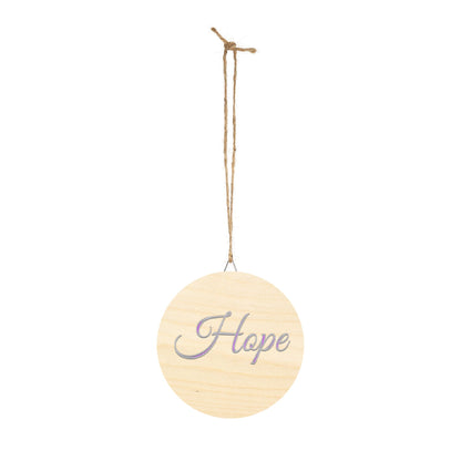 Faith, Hope and Love 'Hope' Wall Hanging — Inspirational Christian Wooden Décor