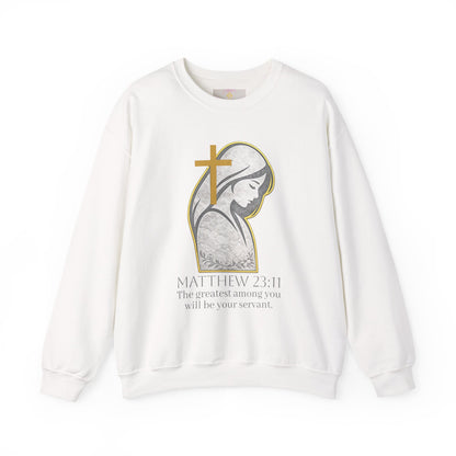 Humble Servant - Women's Christian Sweatshirt (Dark Lettering)