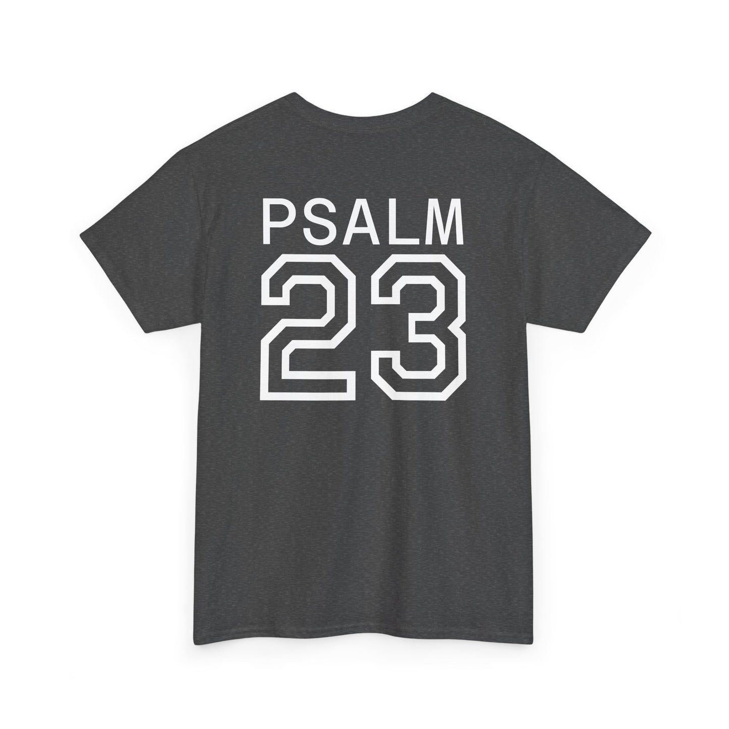 Psalm 23 Men’s T-Shirt – Inspired Sports-Style Shirt (White Numbering)
