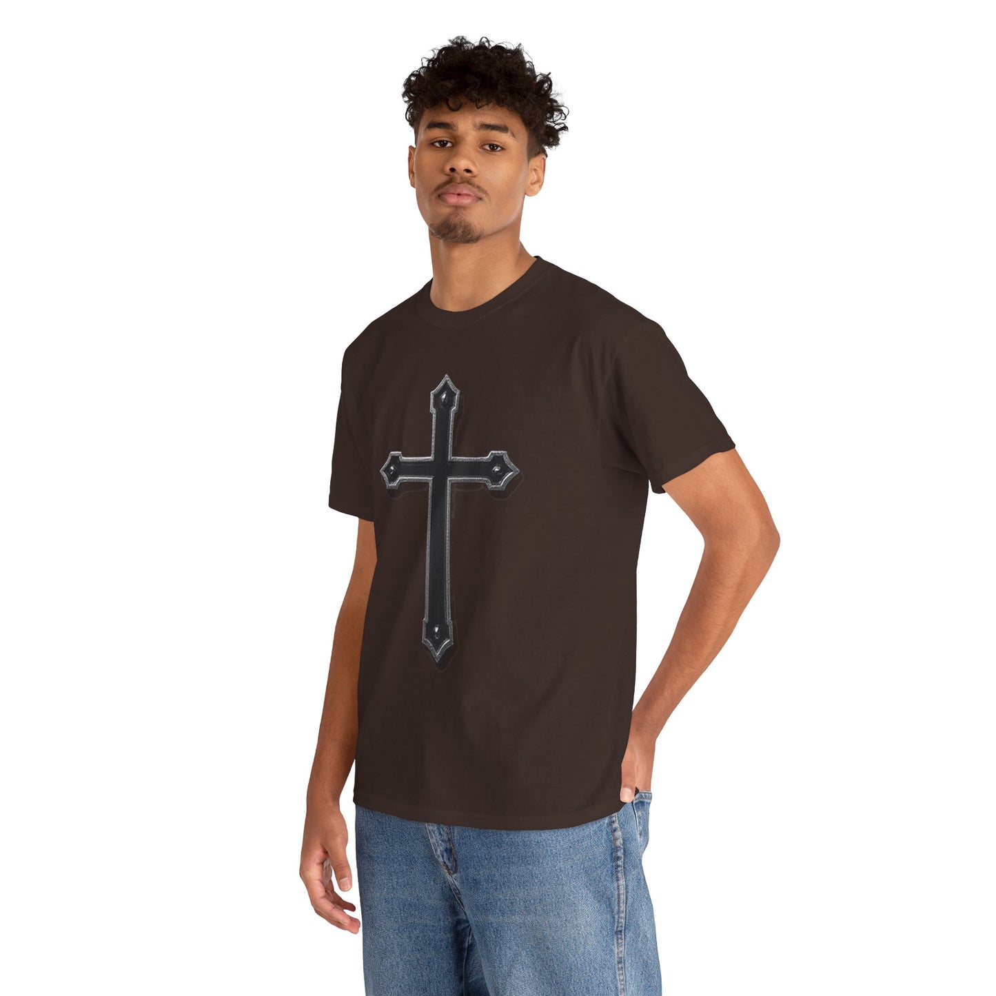 Black Cross Men’s Christian T-Shirt
