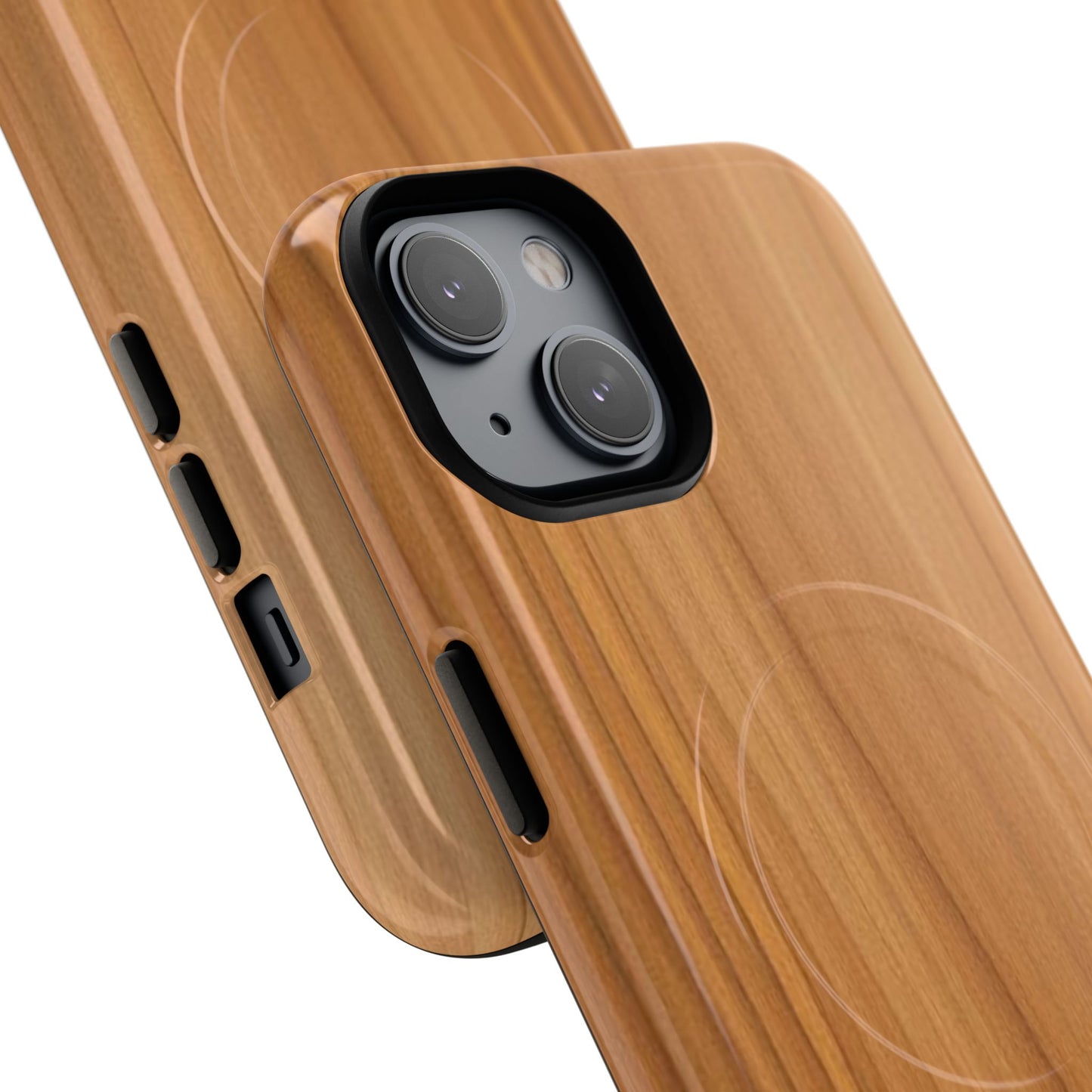 Natural Wood Grain Design - iPhone Magnetic Tough Case