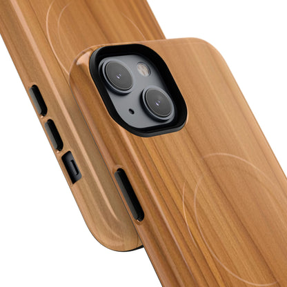 Natural Wood Grain Design - iPhone Magnetic Tough Case