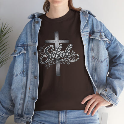 Selah Cross Tee — Men's Christian T‑Shirt