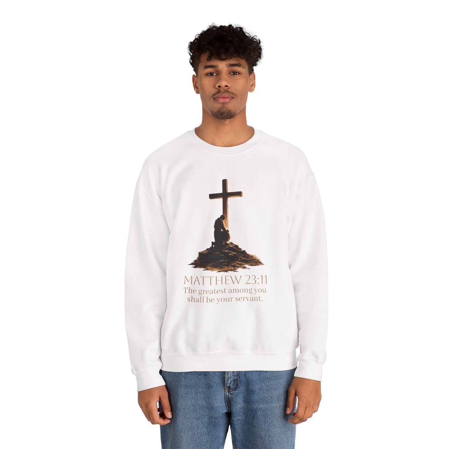 Humble Servant - Men's Christian Sweatshirt (Front Design)