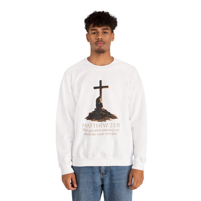 Humble Servant - Men's Christian Sweatshirt (Front Design)