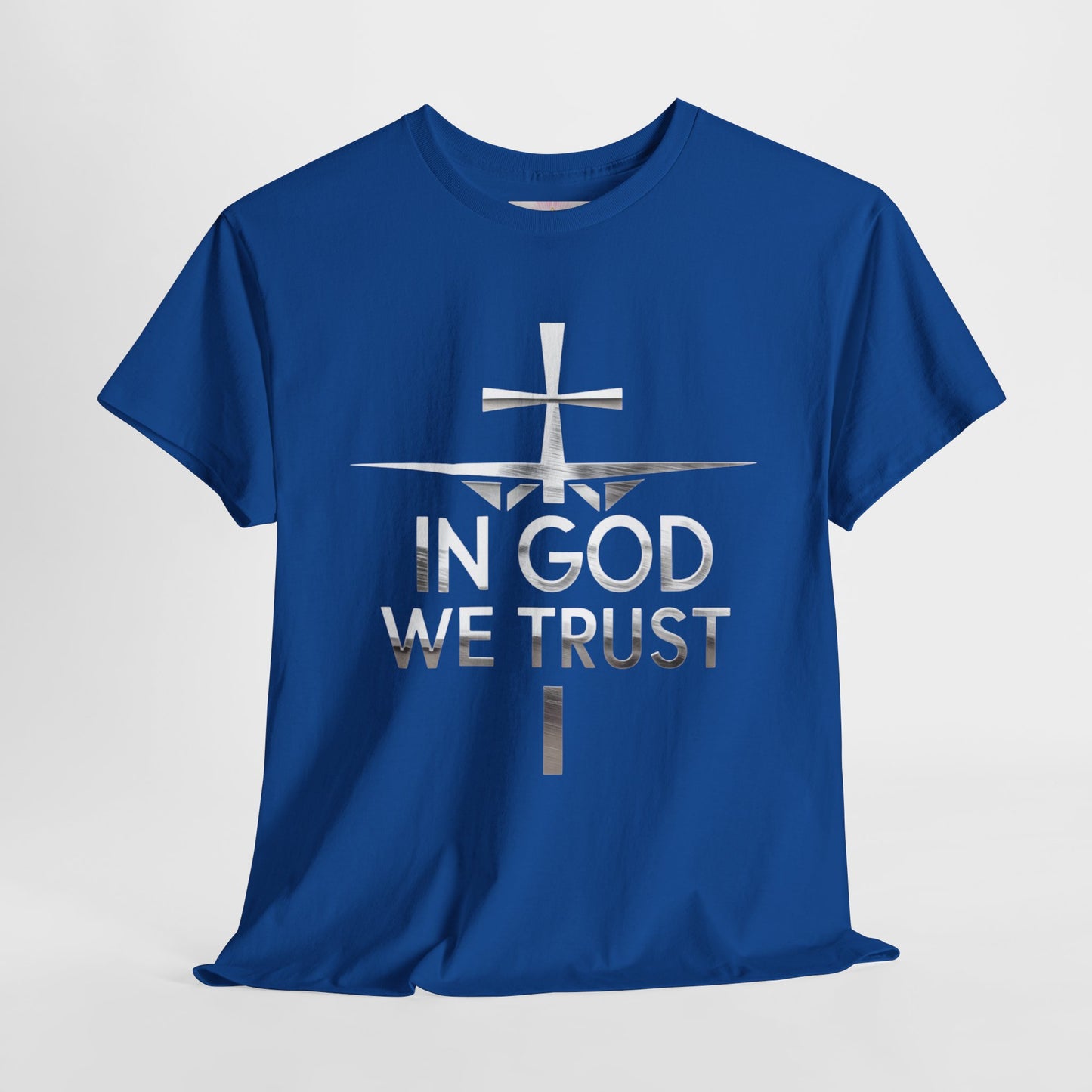 In God We Trust | Men’s Christian T-Shirt with Scripture Back Print