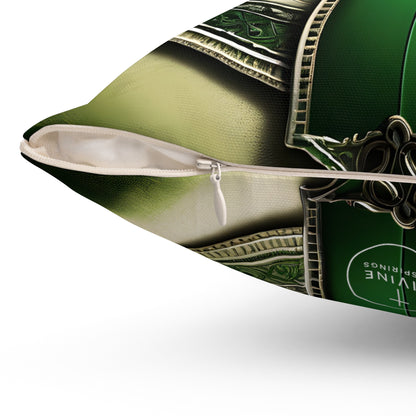 Cornerstone of Faith – Elegant Cross Throw Pillow