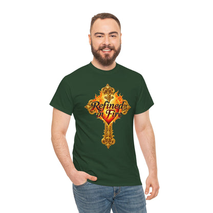 Refined in Fire — Men's Ornate Christian T-Shirt