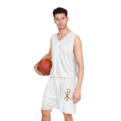 Men’s Chi Rho Basketball Shorts – Faith-Inspired Performance & Comfort