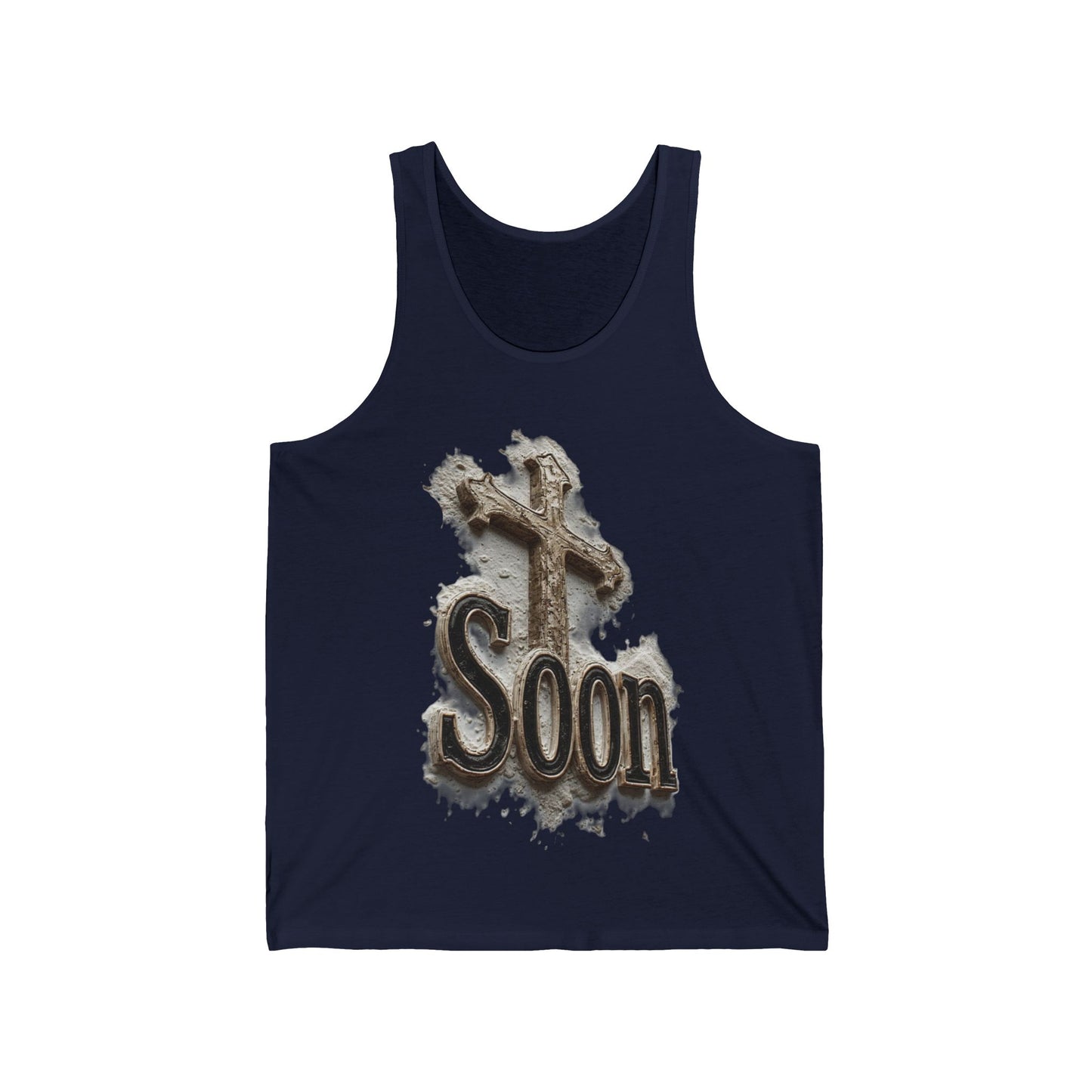 Soon: The Coming King Cross Tank – Men’s Faith Apparel