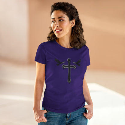 Fed by Faith – Cross & Crows Women’s Tee