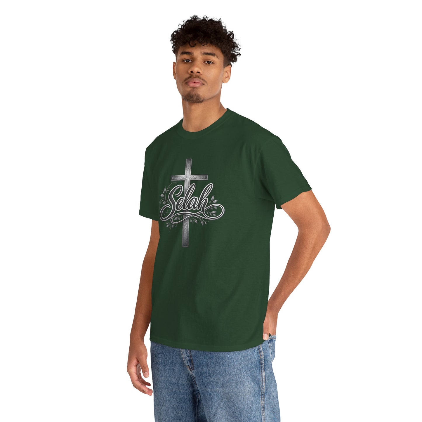 Selah Cross Tee — Men's Christian T‑Shirt