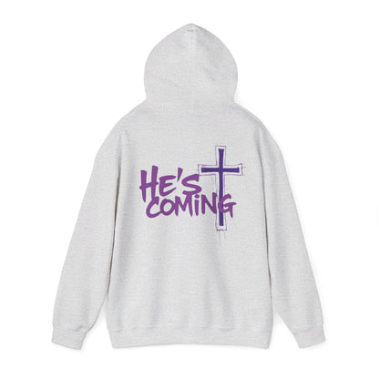 Prophetic “He’s Coming” Men’s Hoodie – Bold Christian Streetwear