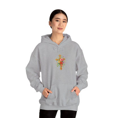 Floral Cross Women’s Christian Hoodie
