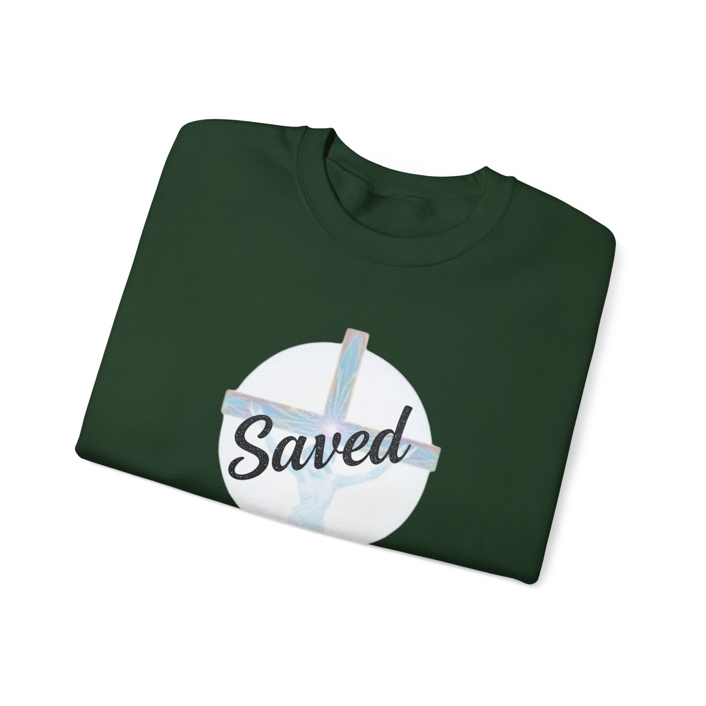 Saved - Men's Christian Sweatshirt of Faith