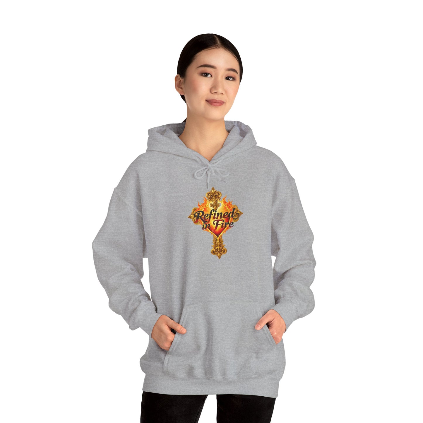 Refined by Fire - Women's Ornate Christian Hoodie