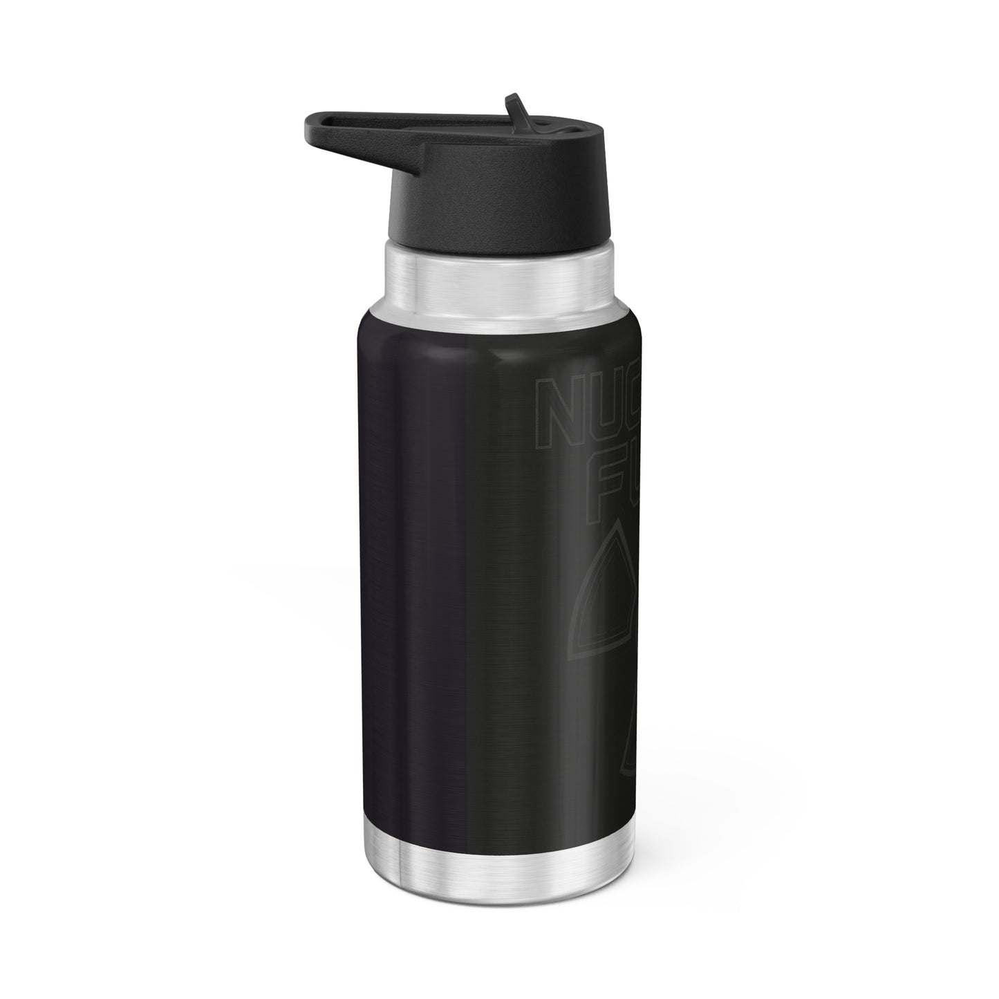 Faith Fueled – Nuclear Energy Stainless Steel Bottle (Black)