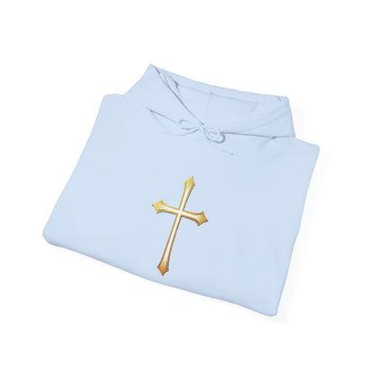 Gold Cross Men's Christian Hoodie