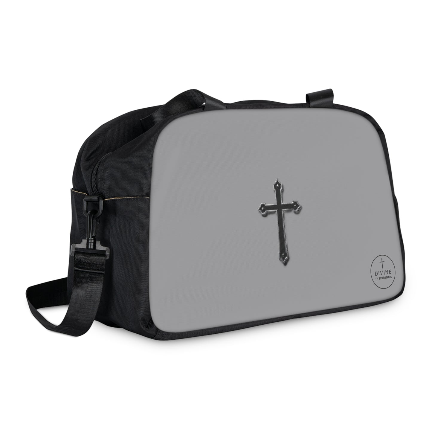 Divine Strength Fitness Bag in Grey – Faith in Motion
