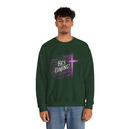 He's Coming – Men’s Christian Crewneck Sweater