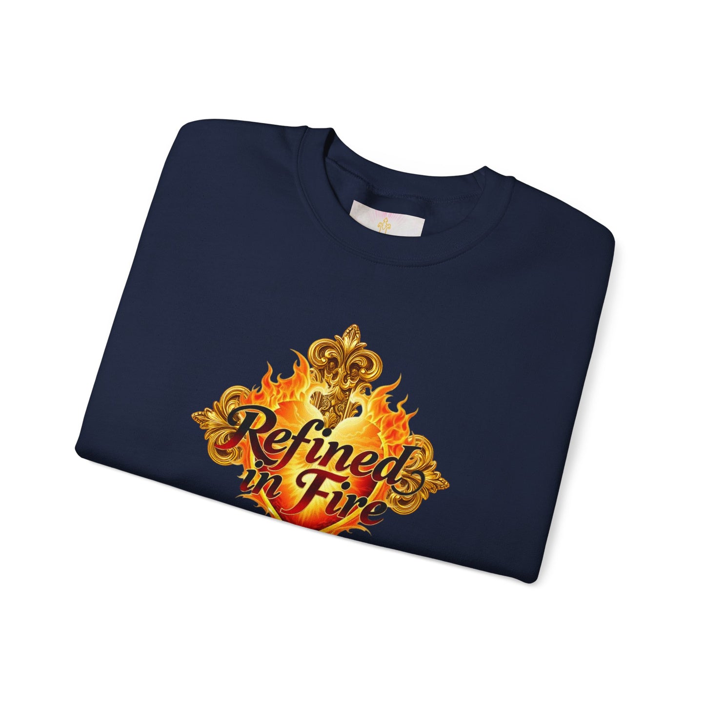 Refined in Fire - Women's Ornate Christian Sweatshirt
