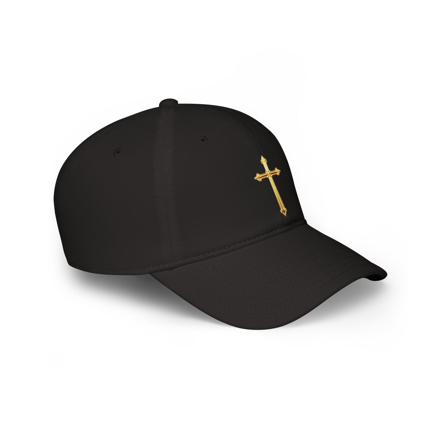 Gold Cross Baseball Cap – Faith-Inspired Adjustable Hat