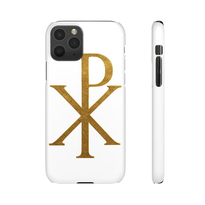 White Chi Rho Snap Case for iPhone – The Way, Truth & Life