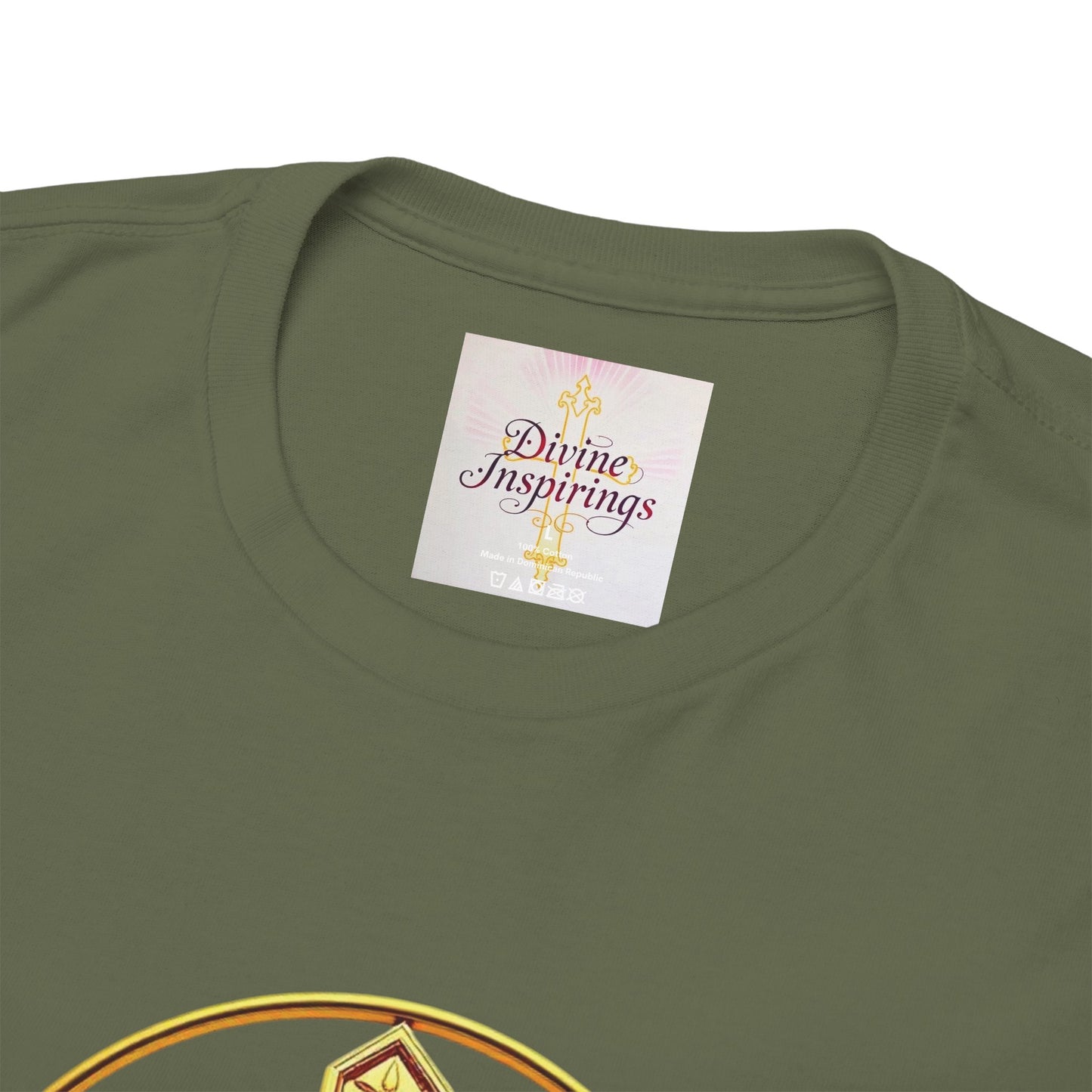 Men’s Romans 10:9 Christian T-Shirt – Jesus Is Lord & He Is Risen (Dark Lettering)