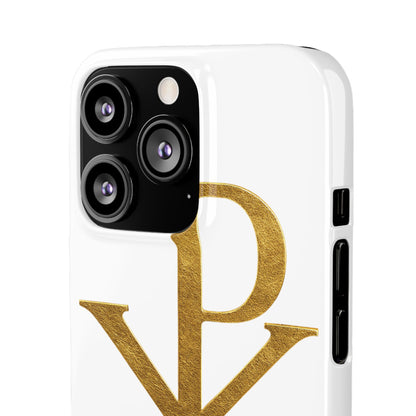 White Chi Rho Snap Case for iPhone – The Way, Truth & Life