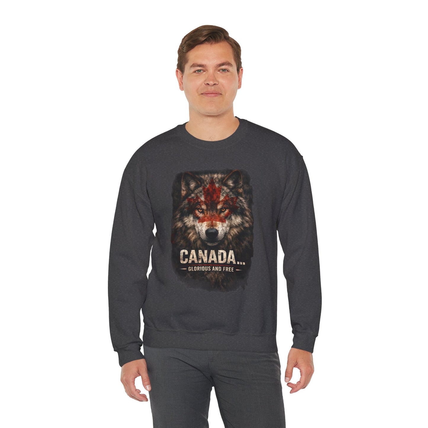 Canada War Paint: Glorious and Free - Men's Sweatshirt