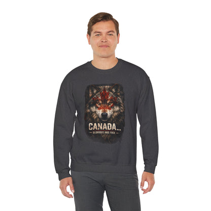 Canada War Paint: Glorious and Free - Men's Sweatshirt