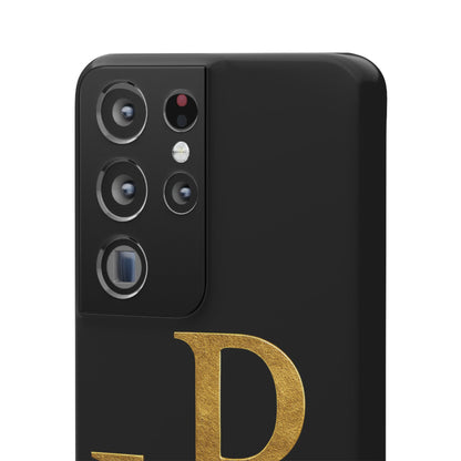 Our Eternal Hope in Christ - Black Chi Rho Snap Case for Samsung