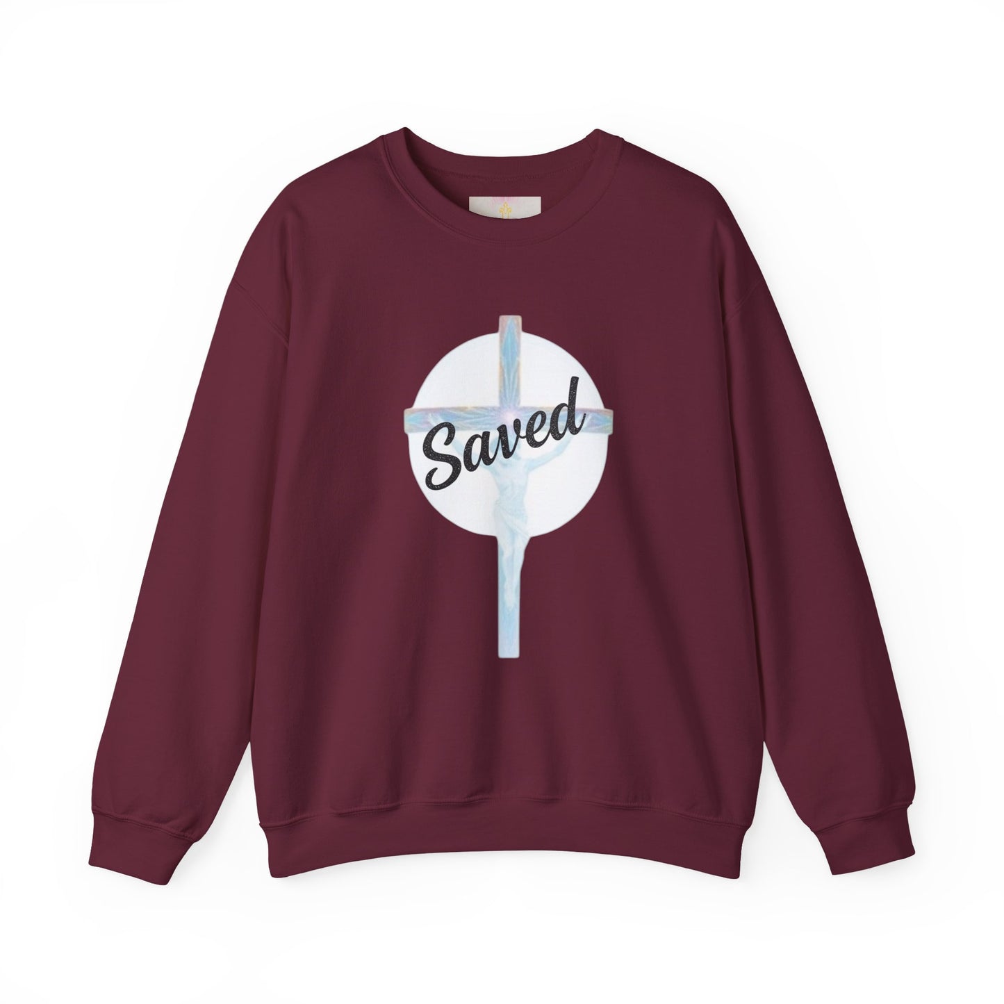 Anchored in Salvation – Men’s “Saved” Christian Sweatshirt