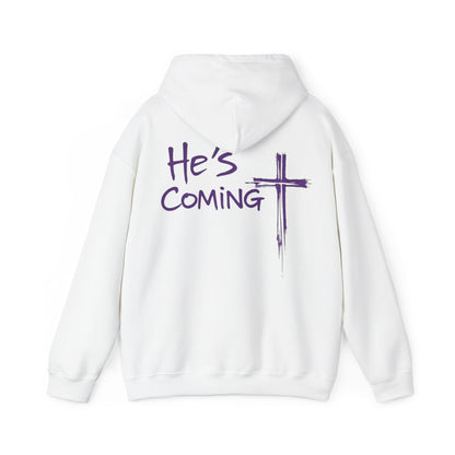 Awaiting Glory – "He's Coming" Women's Christian Hoodie