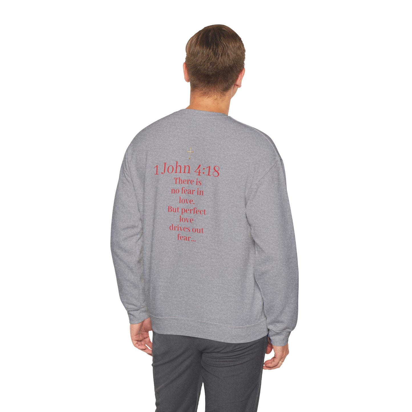 Fearless Love Men’s Sweater – Courage in Faith