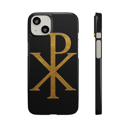 Black Chi Rho Snap Case for iPhone – The Way, Truth & Life