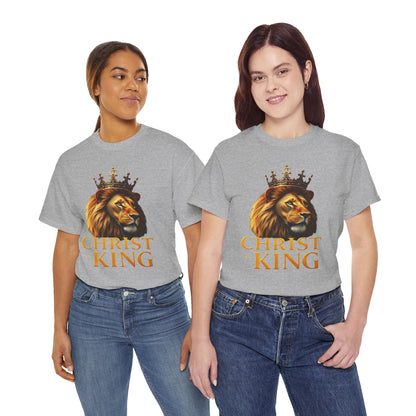 Christ Is King – Lion & Cross Women’s Christian Tee